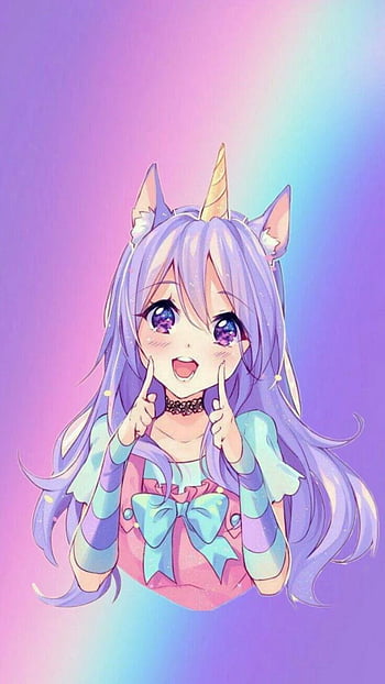 Unicorn girl anime HD wallpapers | Pxfuel