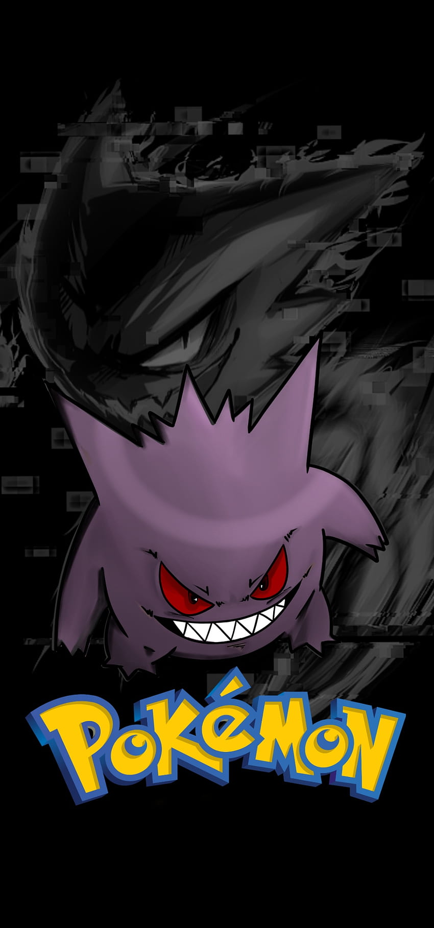 Gengar wallpaper drawn for me by my mrs hope you dig it as much as I do   riphonewallpapers