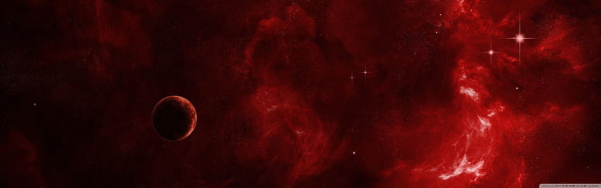 Nebulosa roja ultra , doble rojo fondo de pantalla