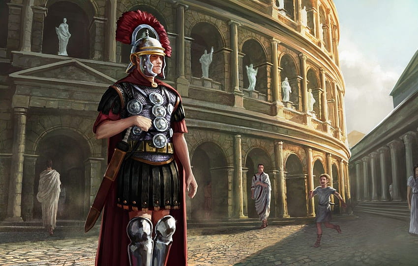 Figure, Colosseum, Centurion, Ancient Rome, The Roman army for , section живопись, Roman Painting HD wallpaper