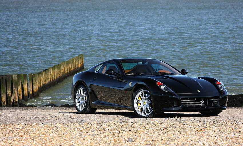 Ferrari, Autos, Ufer, Bank, Vorderansicht HD-Hintergrundbild