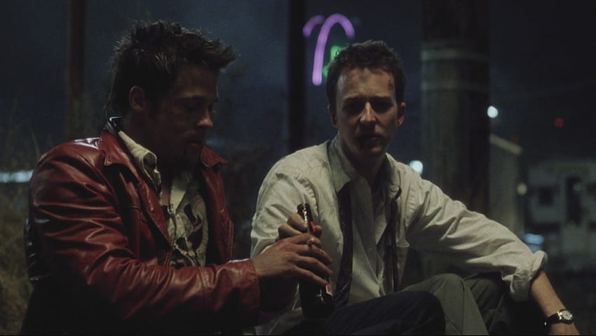 Biere, Fight Club, Brad Pitt, Edward Norton, Screenshots - HD-Hintergrundbild