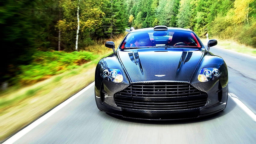 Aston Martin, автомобили, трафик, движение, изглед отпред, 2015 г., Vanquish HD тапет