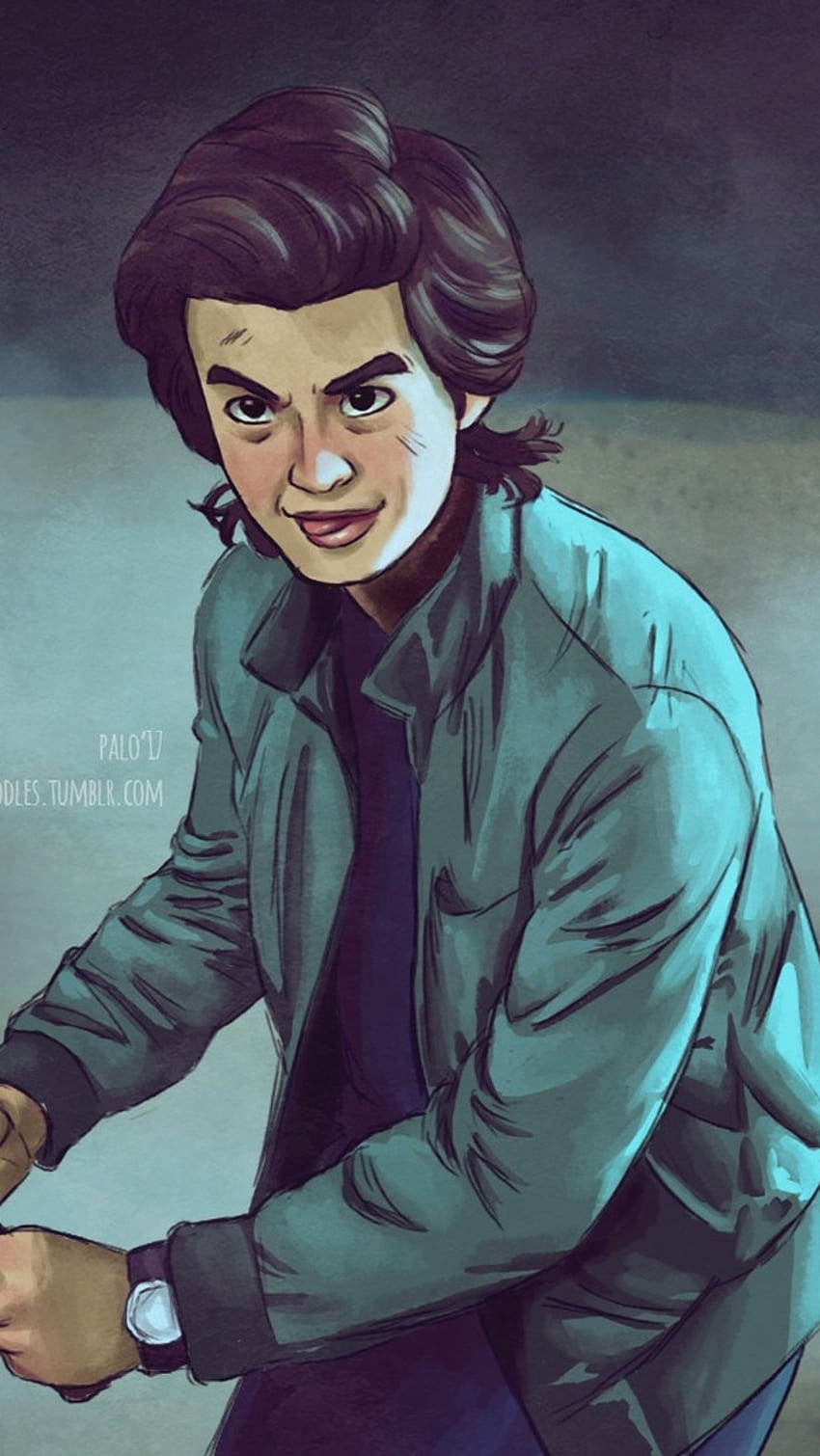 Steve Harrington, Dibujos animados, Arte digital fondo de pantalla del  teléfono | Pxfuel