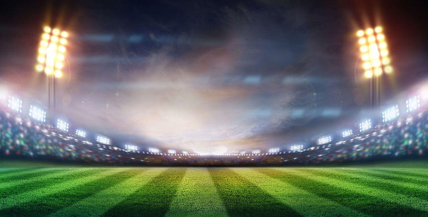 Cricket Stadium, Stadium Lights HD wallpaper
