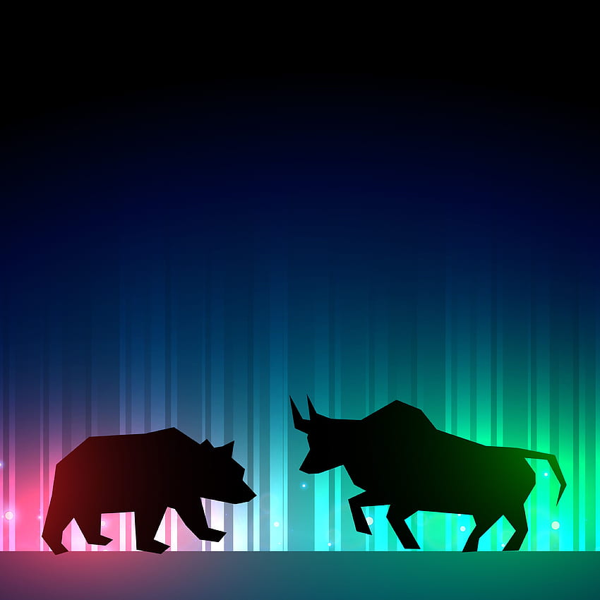 Търговци, бик и мечка HD тапет за телефон