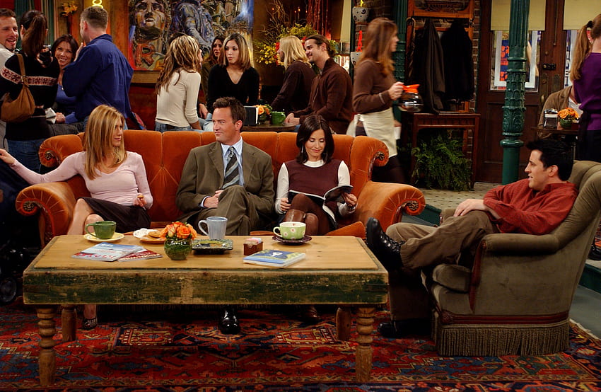 El sofá de Central Perk en 'Friends' siempre estuvo desocupado durante una serie de Friends fondo de pantalla