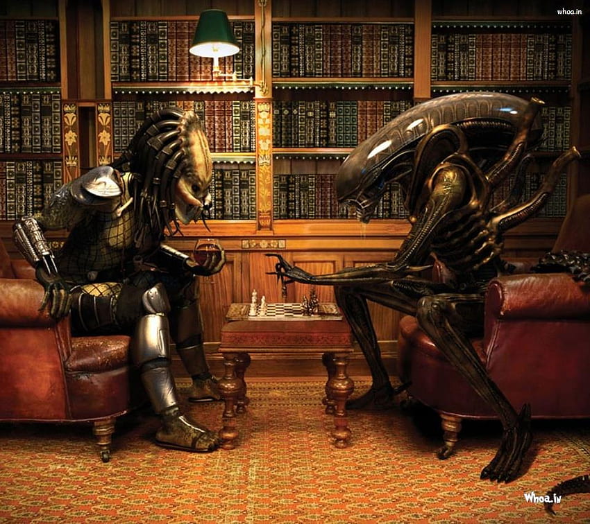 Alien Vs Predator Satranç Oyna Komik HD duvar kağıdı