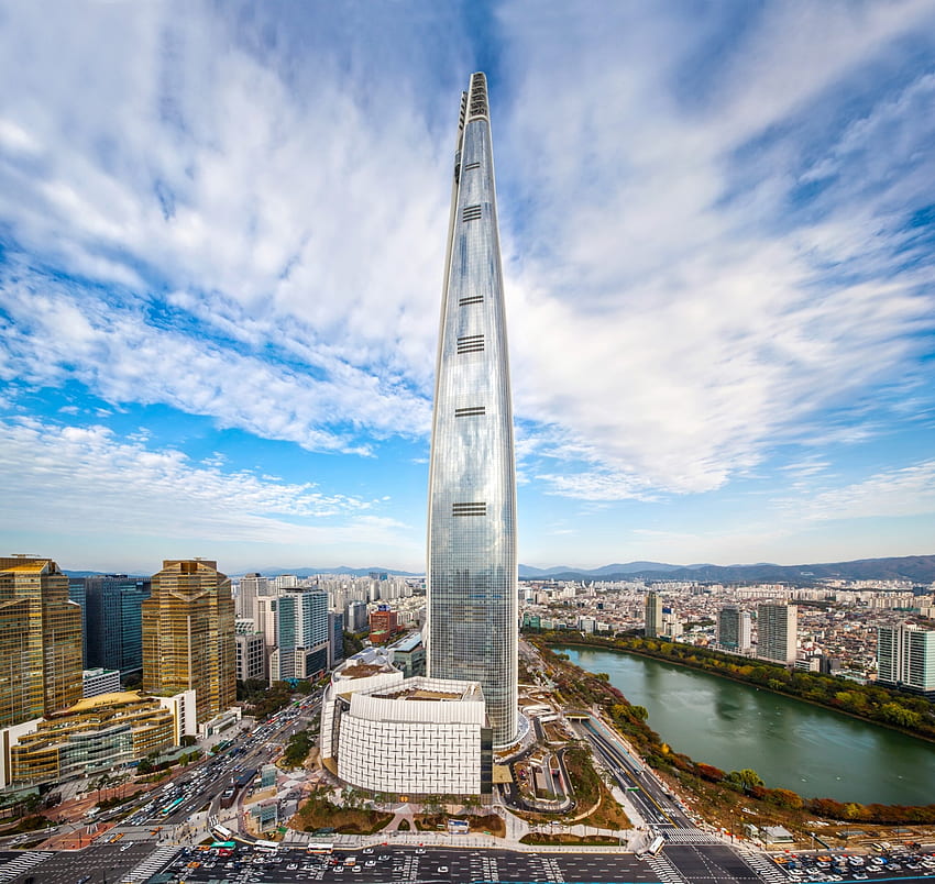 Lotte World Tower: el quinto rascacielos más alto del mundo está en Seúl. Floornature fondo de pantalla
