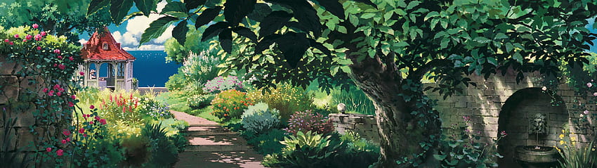 Dunia Rahasia Arrietty - Studio Ghibli Dual Monitor Wallpaper HD