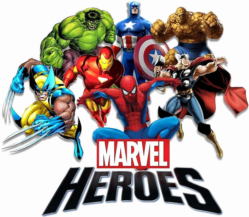 Superbohaterowie Marvela Niesamowici superbohaterowie Marvela Tapeta HD