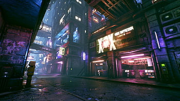 Wallpaper : ai art, cyberpunk, neon, alleyway, assassins, city lights  1920x1080 - alx - 2215456 - HD Wallpapers - WallHere