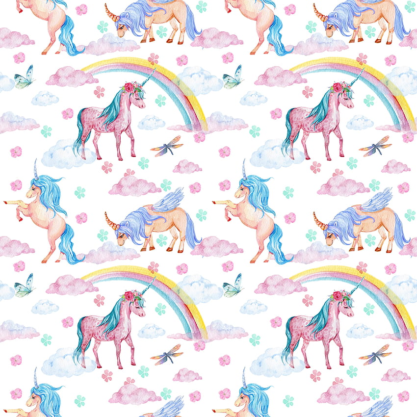 Unicorn Fabric Magical Unicorn Fabric Knit by the Yard Unicorn, Unicorn Print HD phone wallpaper