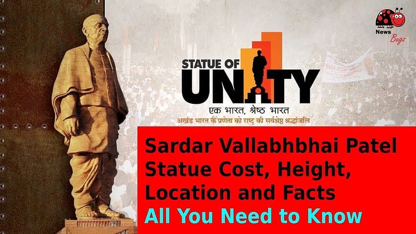 Sardar Vallabhbhai Patel Statue der Einheit Höhe, Kosten, Standort HD-Hintergrundbild