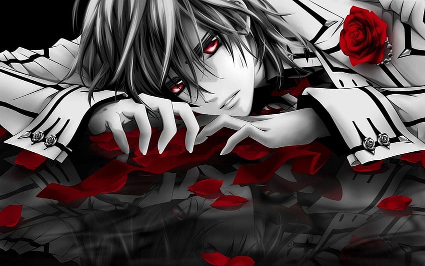 Download An insatiable thirst for blood drives this horror anime boy.  Wallpaper | Wallpapers.com