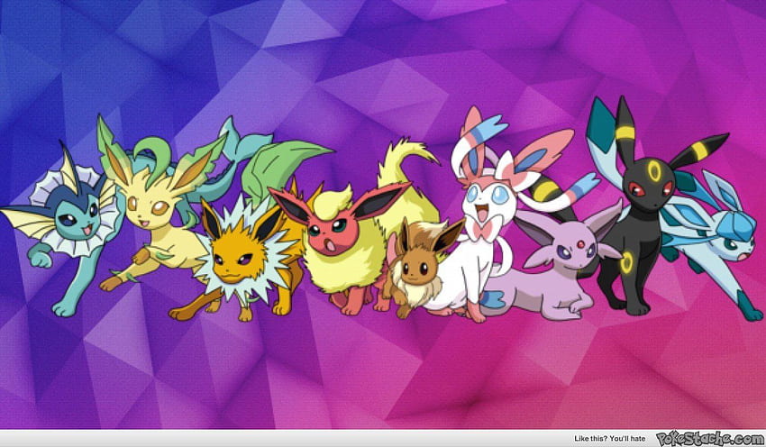 Shiny Eeveelution Collection Wallpaper by RebeccaAlexa on