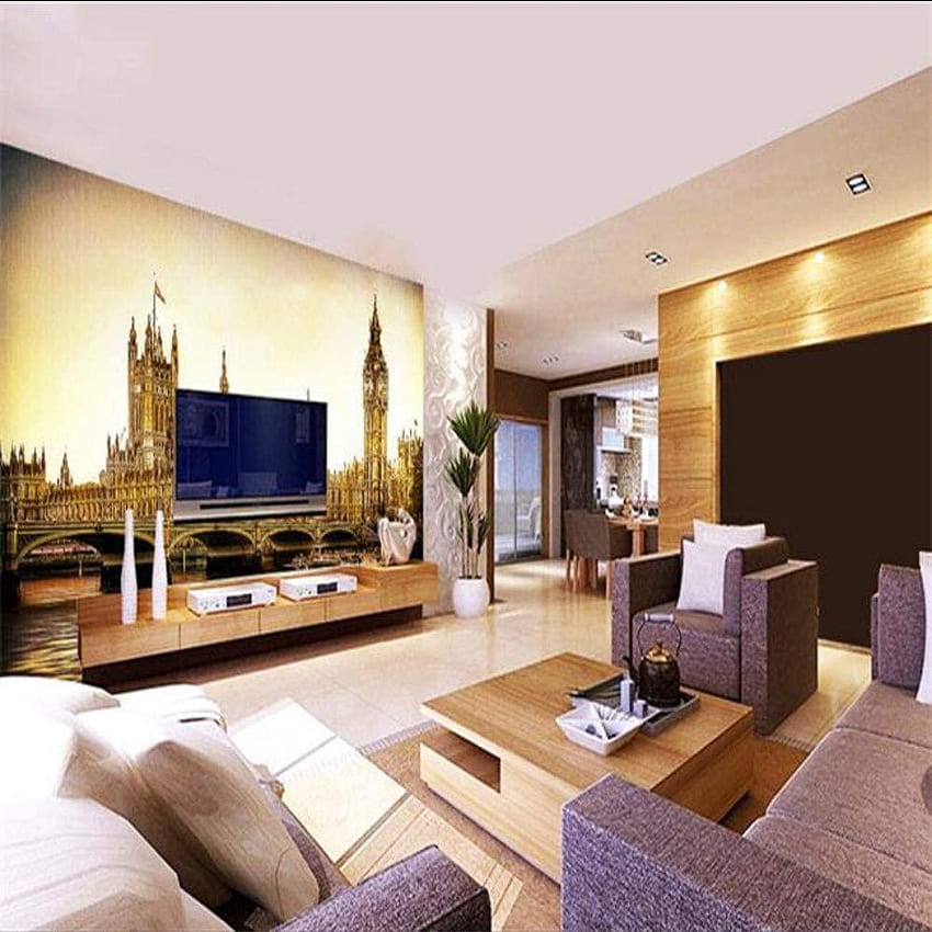 Xbwy Custom 3D Stereo Aesthetic England London Bridge Bar Living Room Cafe Large Mural 350X250Cm: Furniture & Decor HD phone wallpaper