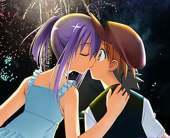 Romantic anime kiss - backiee