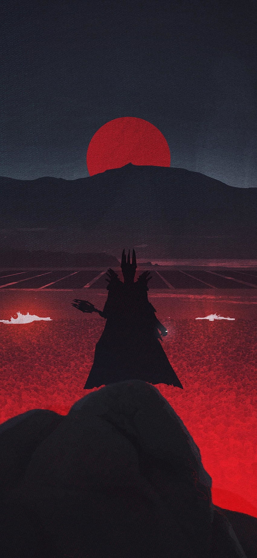 Dark King, Lords Of The Rings, Minimal, Art, - Lord Of The Rings Background iPhone, Lotr Minimalist Papel de parede de celular HD