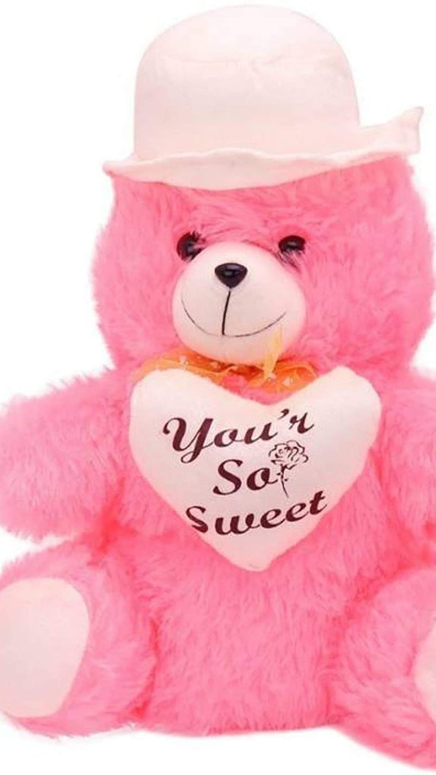 Beautiful Teddy Bear, Pink HD phone wallpaper