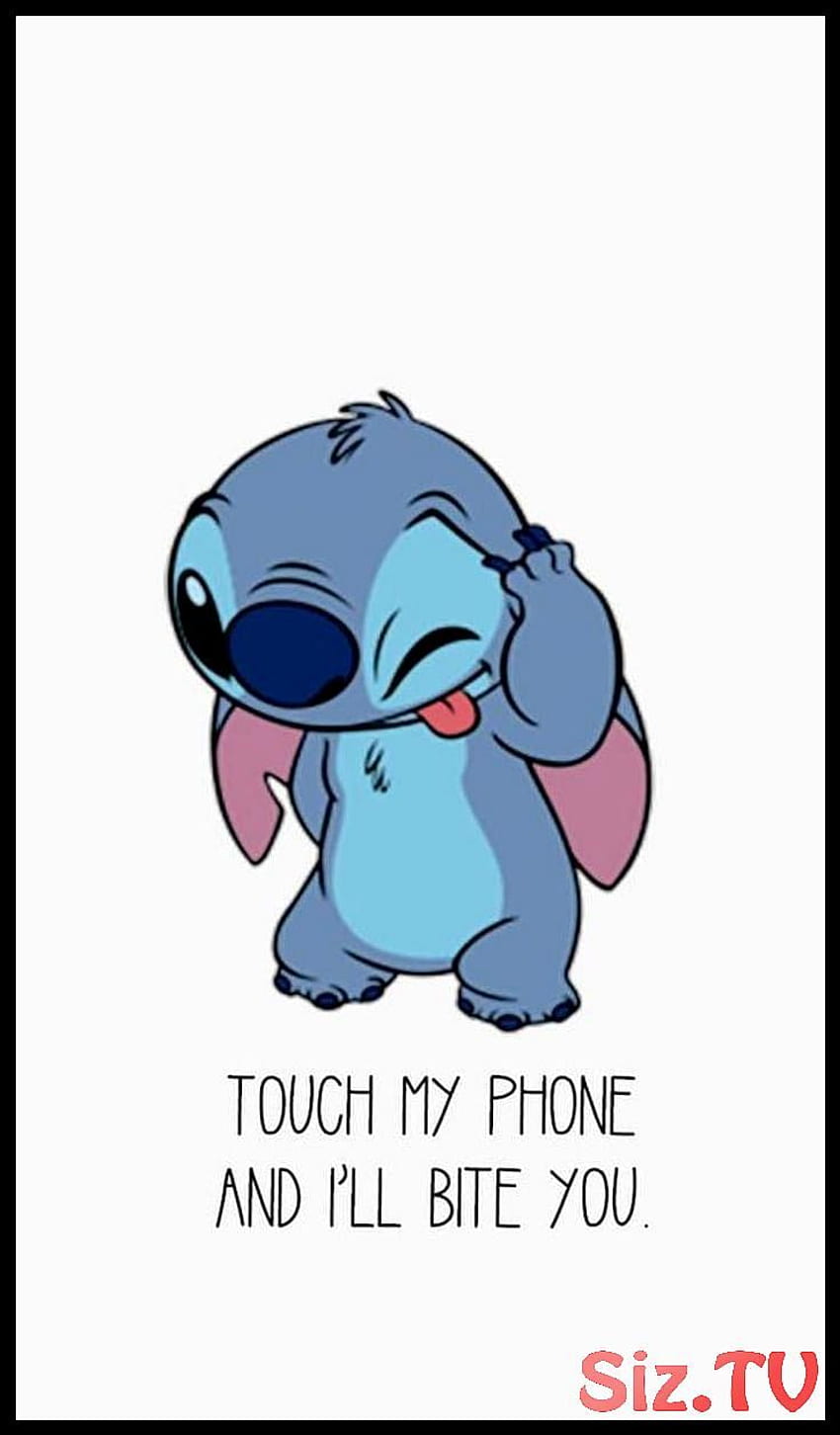 Lock Screen Dont Touch My Phone Cute Stitch, Don't Touch My iPad Stitch HD phone wallpaper