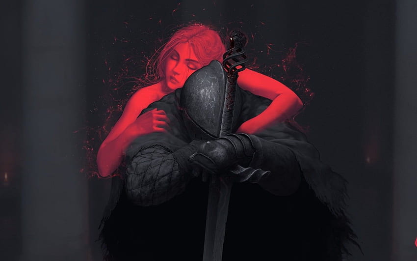 Dark souls, Kneeling Knight HD wallpaper