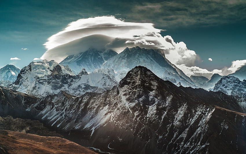 mountains clouds landscapes snow nepal himalaya duplicate – Nature Mountains, Himalayas Nepal HD wallpaper