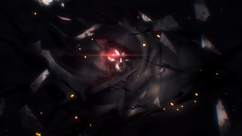 Ainz Ooal Kleid, Overlord, Totenkopf, Rote Augen HD-Hintergrundbild