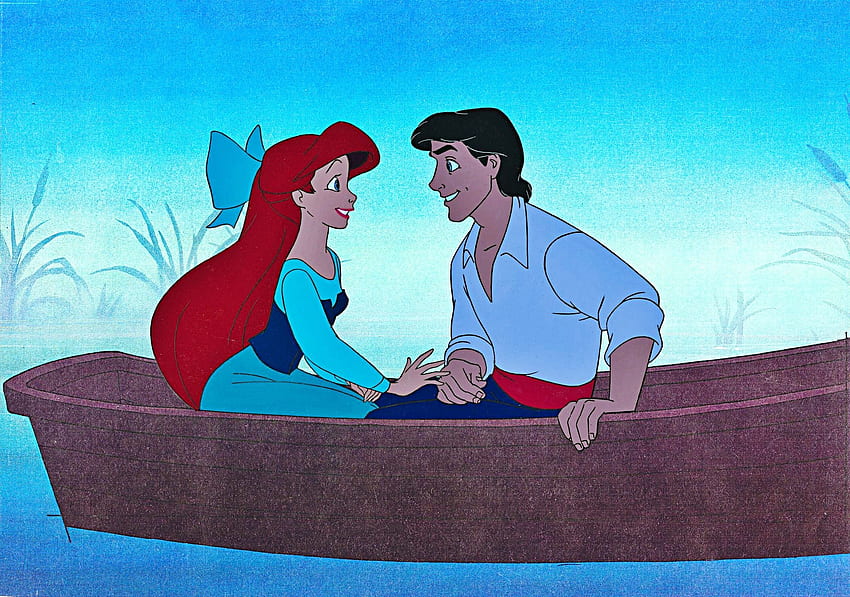 Walt Disney Production Cels - Prinzessin, Ariel und Eric HD-Hintergrundbild
