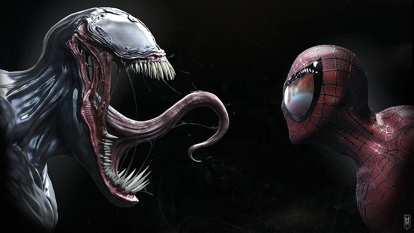 Marvel Spider Man and Venom 高画質の壁紙