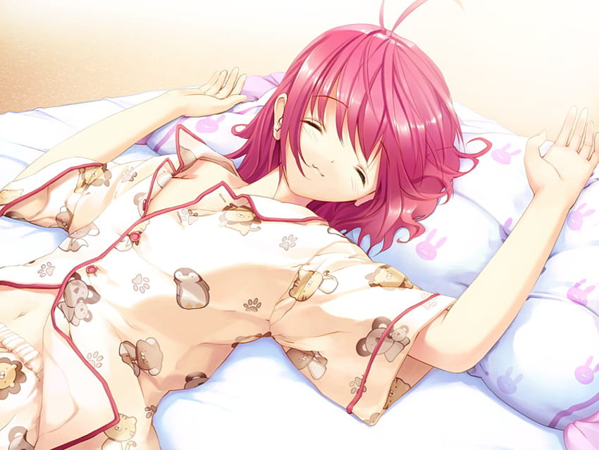 sleepy head anime, other, girls, , anime HD wallpaper