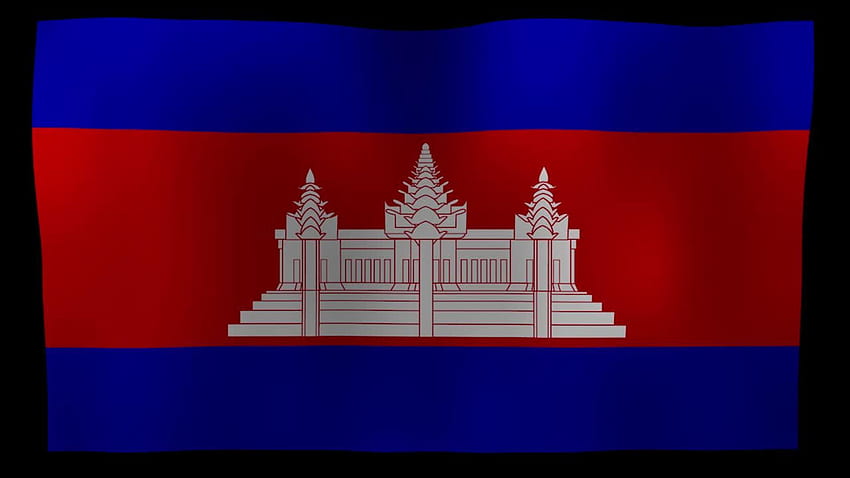 Loop de movimento da bandeira do Camboja após o modelo de efeitos. . 1318216 papel de parede HD