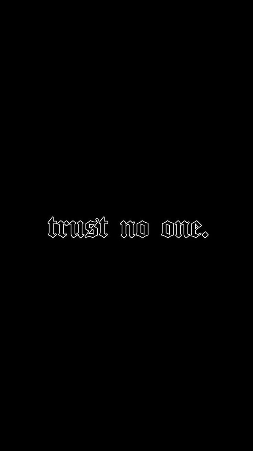 xxscratch wp fallow me trust no one by Sfondo del telefono HD