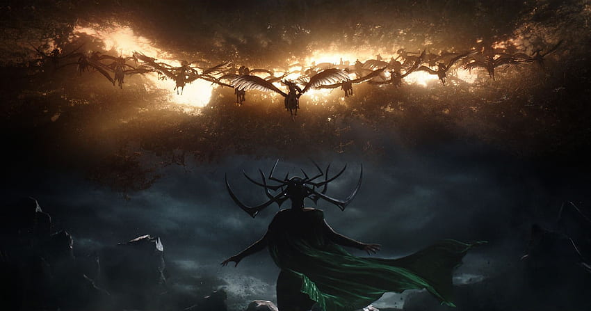 IMAX lain dari adegan kilas balik Valkyrie di Thor, OLED Infinity Gauntlet Wallpaper HD