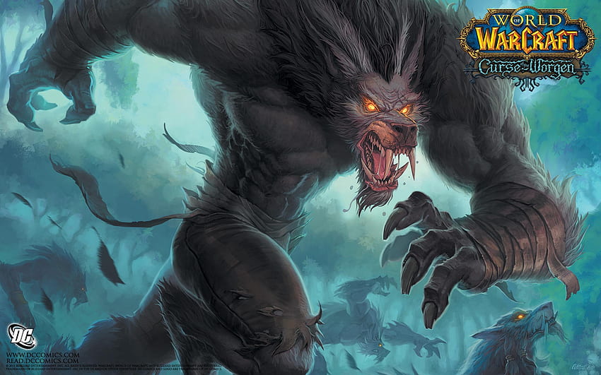 Cursed Monster, ว้าว, วอร์คราฟต์, มนุษย์หมาป่า, เกม, ความมืด วอลล์เปเปอร์ HD