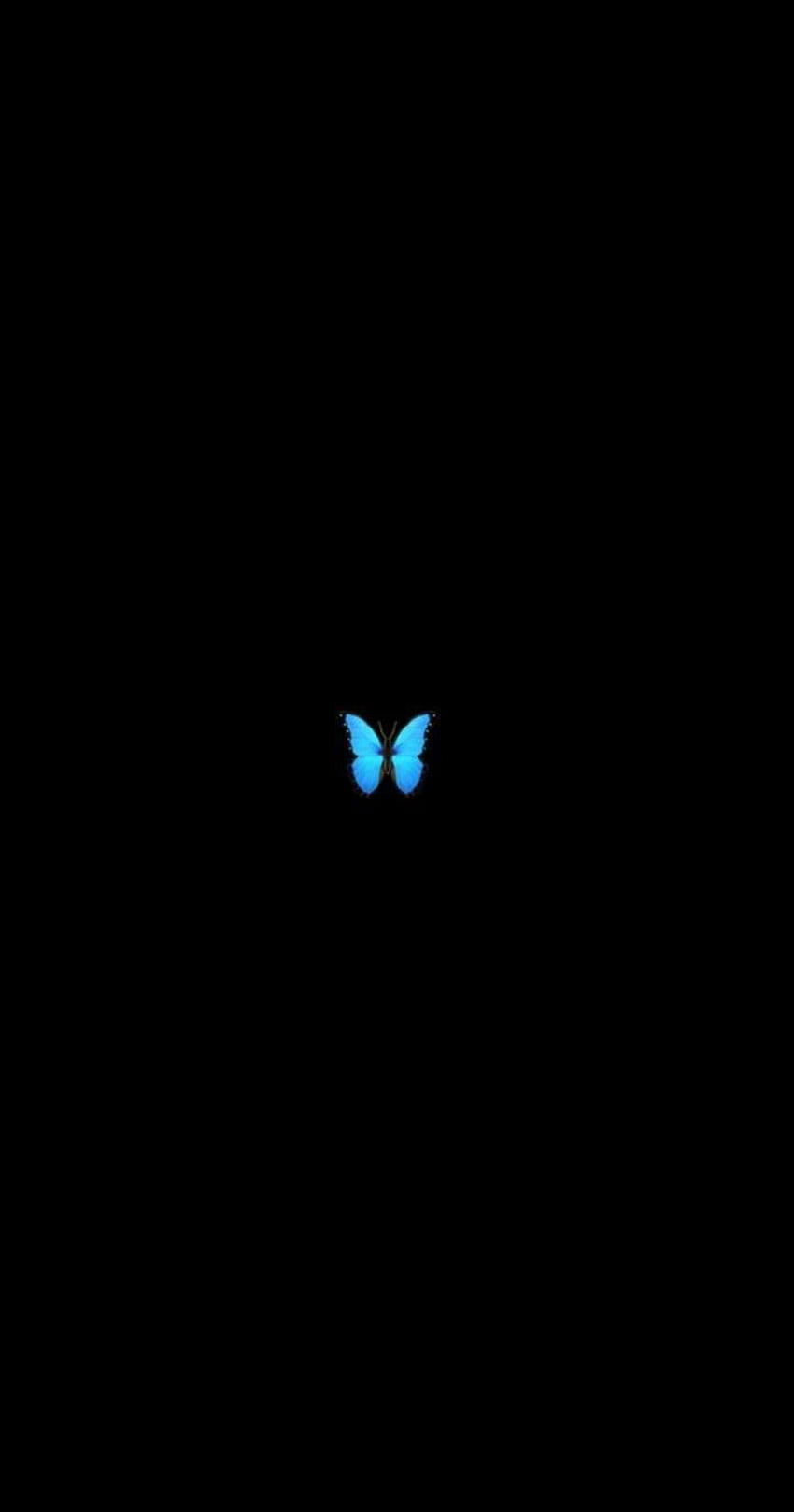 Pin em • I M A G I N E •. iPhone sky, iphone lindo, simple, mariposa azul oscuro fondo de pantalla del teléfono