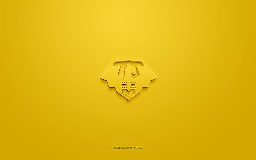 MFK Zemplin Michalovce, creative 3D logo, yellow background, Fortuna Liga, 3d emblem, Slovak football club, Slovakia, 3d art, football, MFK Zemplin Michalovce 3d logo HD wallpaper