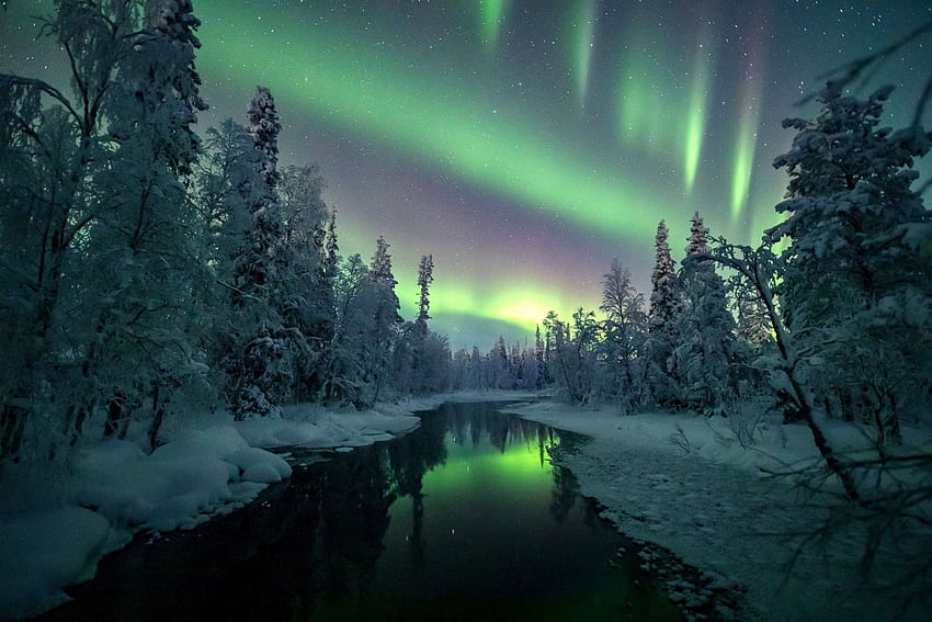 : Escenas de un país de las maravillas invernal ., Norman Rockwell Winter fondo de pantalla