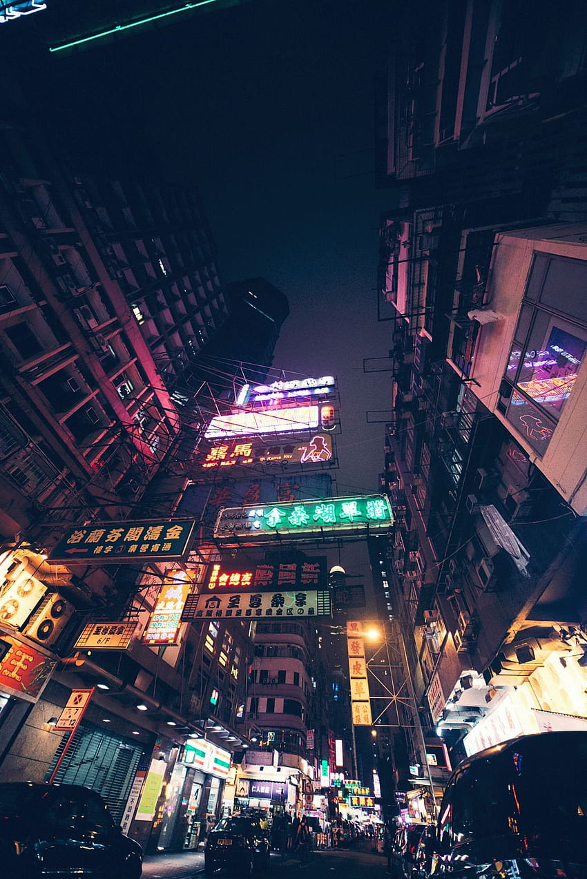 For the love of industry. in 2019. Outrun. Night city, City, City, Nighttime Aesthetic Grunge HD phone wallpaper