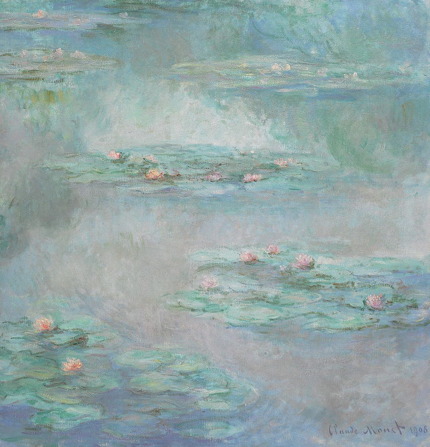 Monet의 수련은 Sotheby 's에서 4,400 만 달러를 가져올 수 있습니다. Claude Monet Water Lilies HD 전화 배경 화면