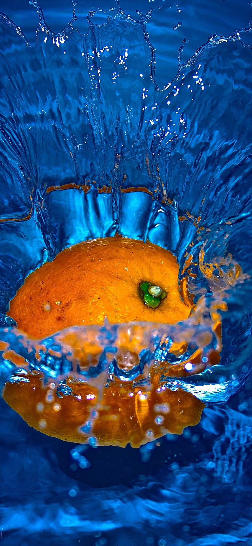 fruta laranja, salpicos, água, iphone x, plano de fundo, 21678 Papel de parede de celular HD