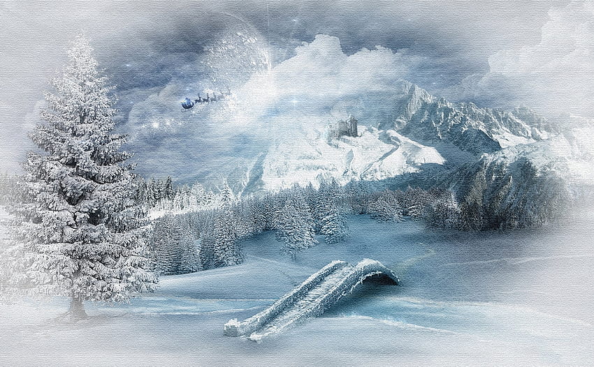 Wintermärchen, Magie, Winter, Märchen, Schnee HD-Hintergrundbild