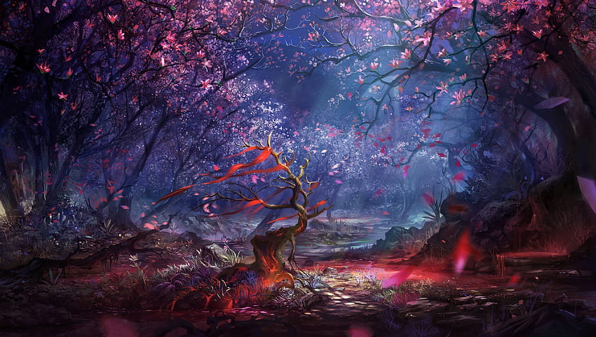 Art, Forest, Blood, Of, Fantasy , The Tablet HD тапет