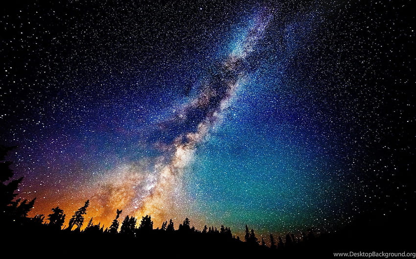 Milky Way Galaxy And The Andromeda Galaxy . Background, Andromeda Galaxy Phone HD wallpaper