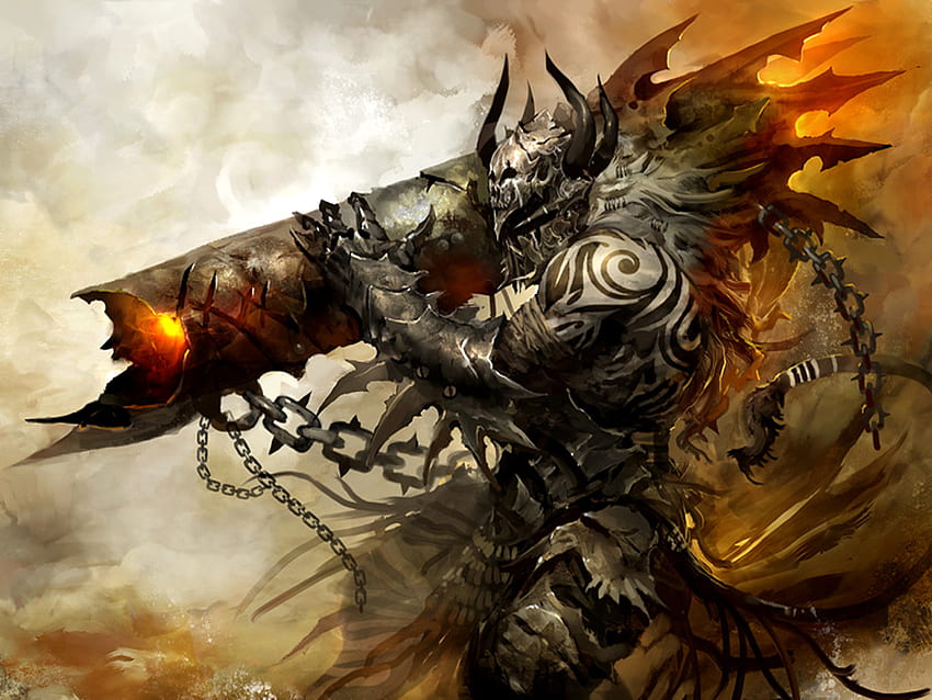 Guild Wars, fantasy, game, cgi, monster, demon HD wallpaper