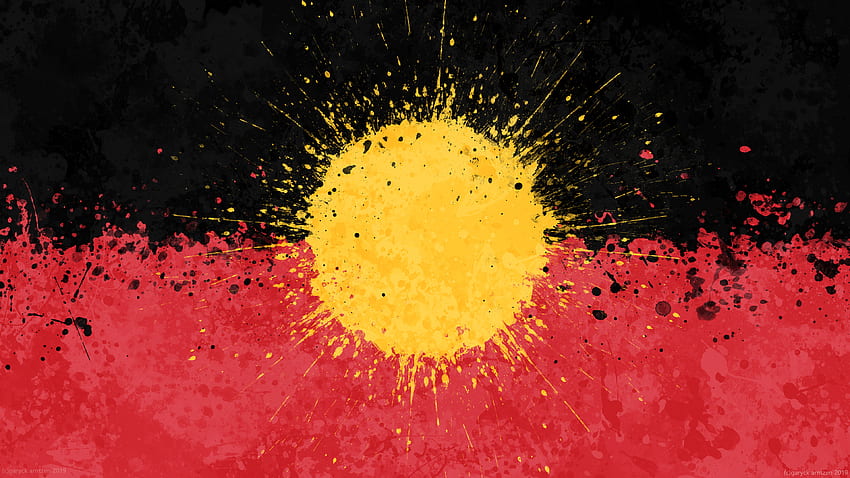 Recibí algunas solicitudes para una bandera aborigen en este estilo, aquí estamos []: R Australia fondo de pantalla