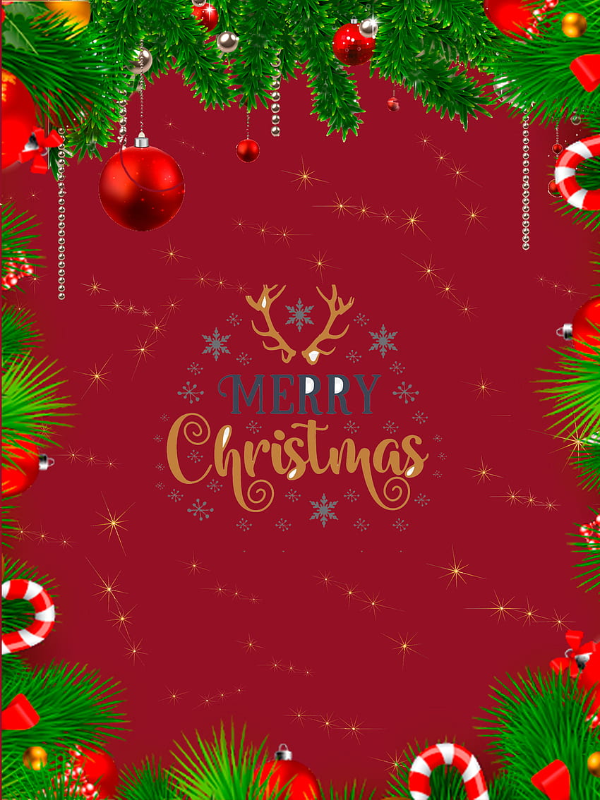 Christmas, red, red christmas, merry christmas HD phone wallpaper ...