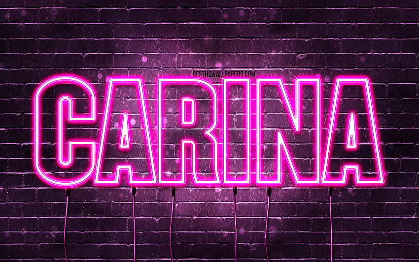 Carina, , with names, female names, Carina name, purple neon lights ...