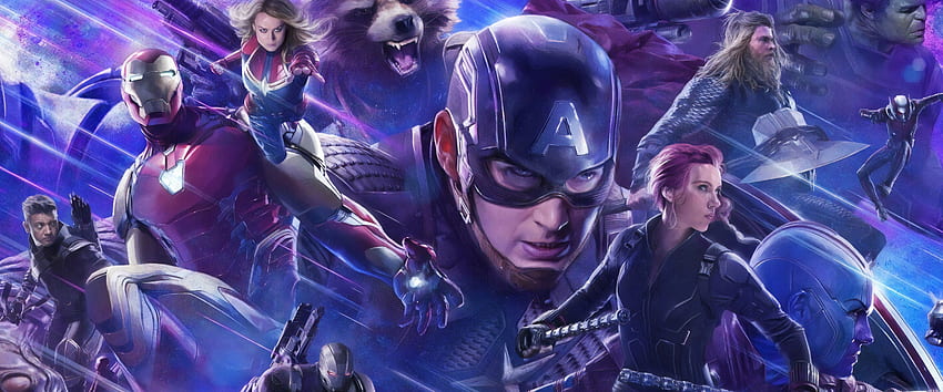 Avengers: Koniec gry Kapitan Ameryka, Kapitan Ameryka Podwójny monitor Tapeta HD