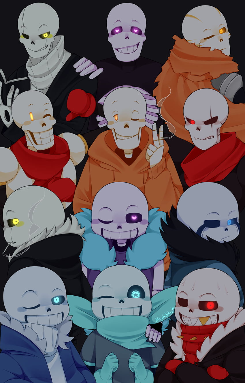 Sans and AU!Papyrus by NeykStar HD phone wallpaper